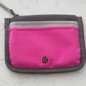 lululemon athletica Fuchsia and Charcoal Wallet